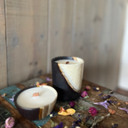 Kaars Yeva - Luxe Set | Diepbruin‑zachte beige